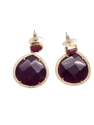 pendientes-de-piedra-granate-facetada-con-cristales-9421-banes-moda-tienda-de-ropa-zapateria-bolsos-y-complementos-ramallosa-nigran